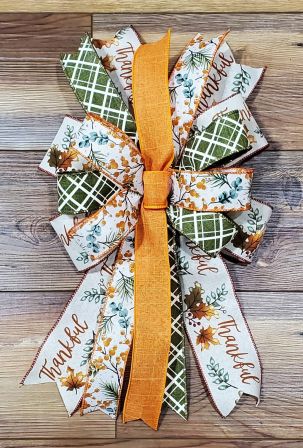 Bead Grass Wreath with Optional Bow #23